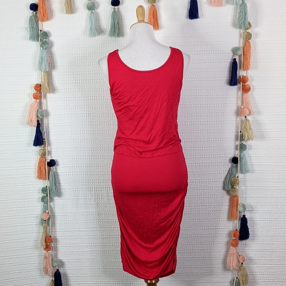 Three Dots Overlay Dress - Picture 4 of 6